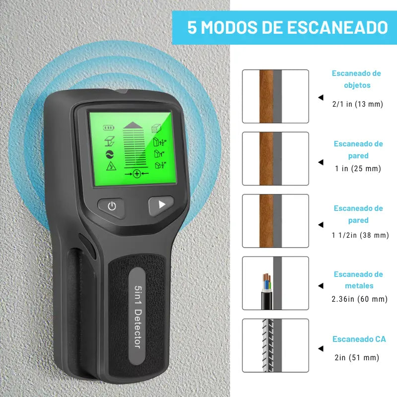 Detector de Pernos 5 en 1