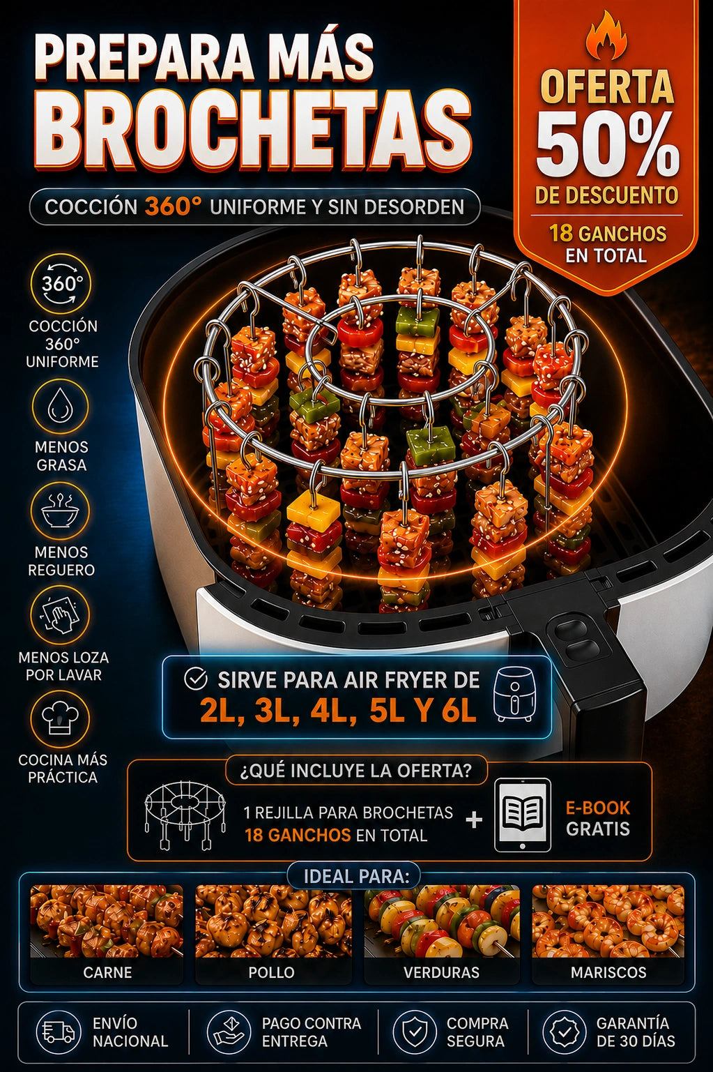 PARRILLA PARA AIR FRYER